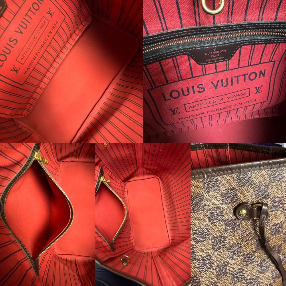 💎✨DISCONTINUED ✨💎 Authentic Louis Vuitton Neverfull MM Damier Ebene - Picture 8 of 9